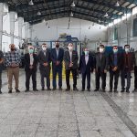 Central Bakhshar and Dehyaran Joybar visit the production line of Ronak Pipe